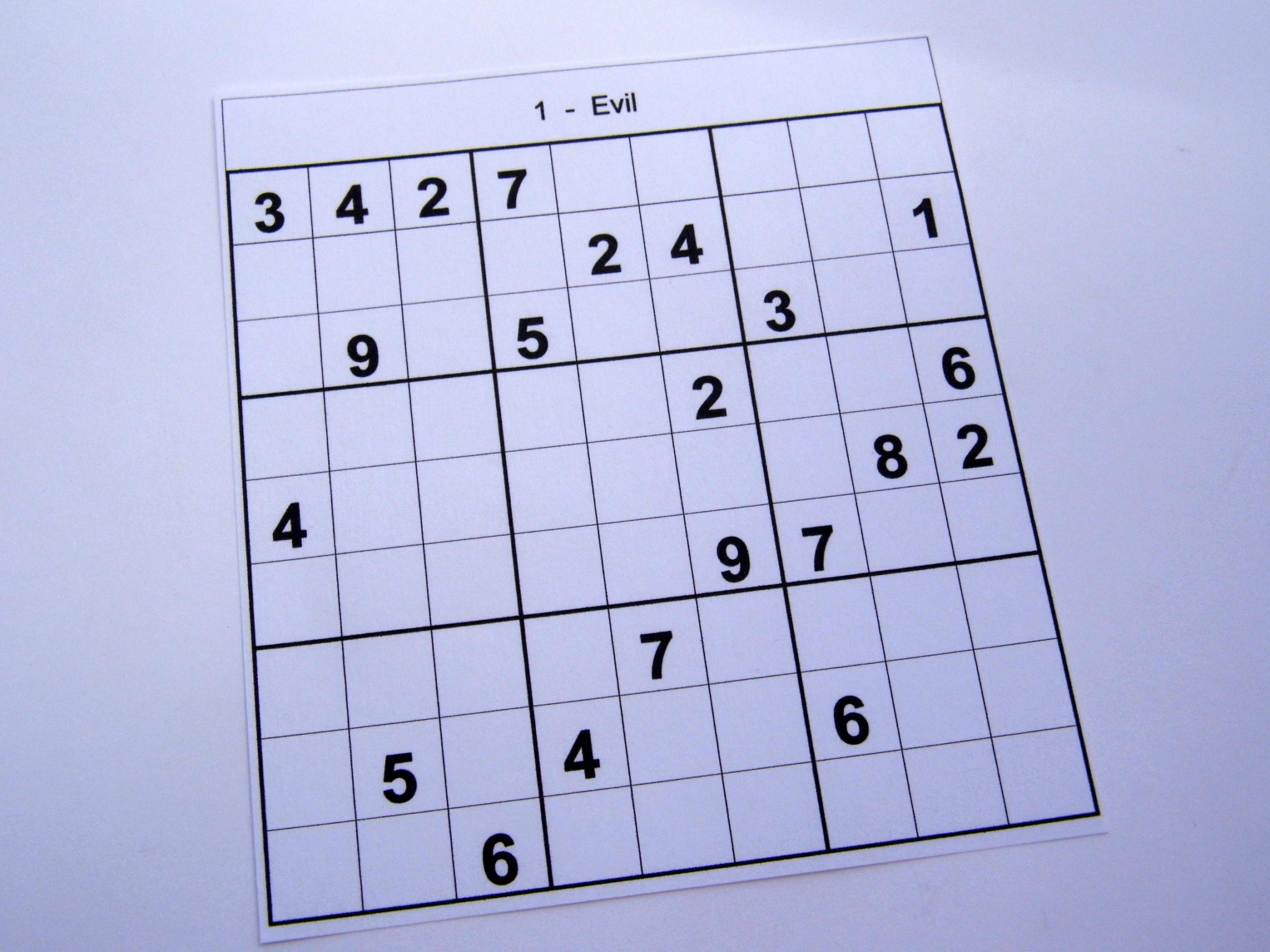 sudoku puzzles for publication